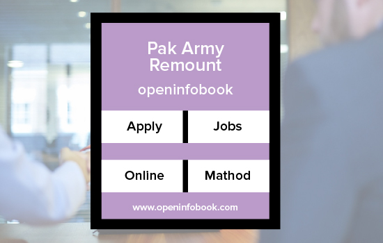 Pak Army Remount Depot Mona Jobs 2023